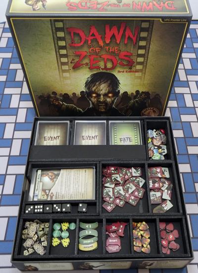 Board Games, Board Game Insert, Board Game Organizer, Foam Board Organizer, Foam Board Insert, Dawn of the Zeds