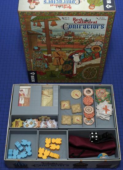 red cathedral contractors board game insert