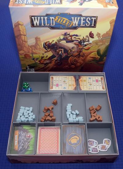 wild tiled west board game insert