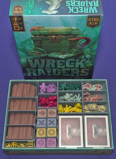 wreck raiders board game insert