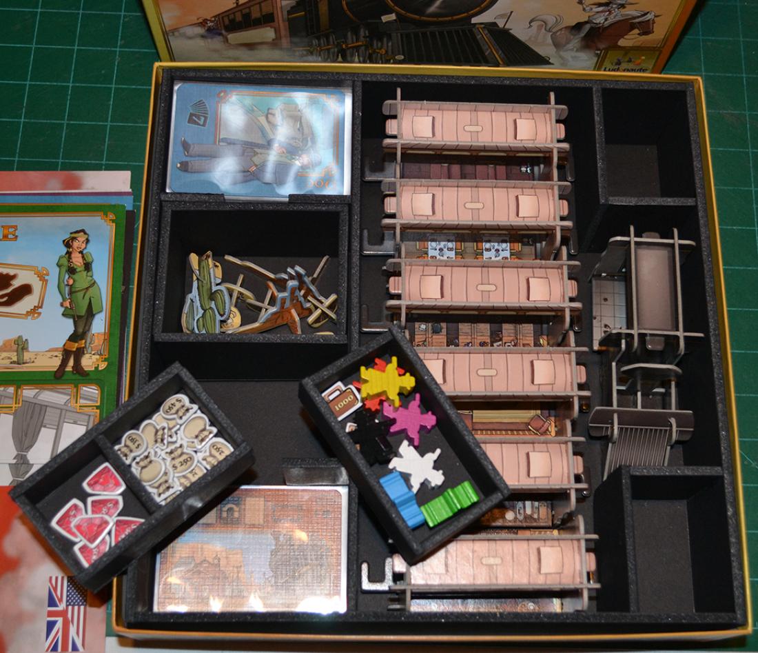 Organizador De Insert Para Colt Express Big Box | HDF Resistente | Compatible Con Cartas Enfundadas | Cierra La Caja Perfectamente
