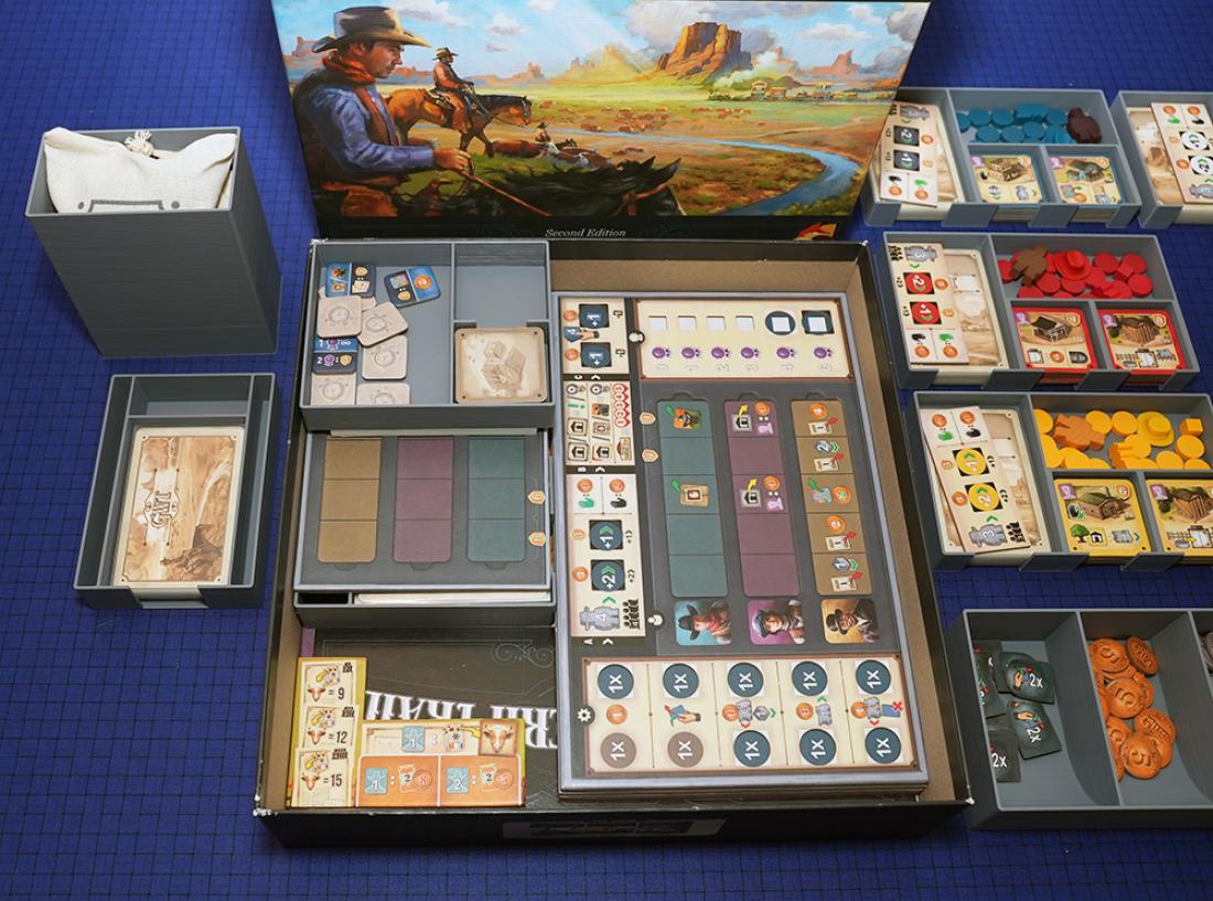 Feldherr Organizer In Plastica Per Great Western Trail Seconda Edizione – Scatola Gioco